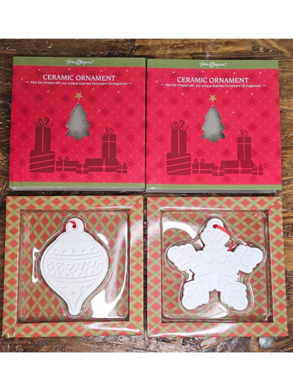 Ceramic Oil Diffuser Christmas Ornaments Snowflake and Ornament Oil Not Included